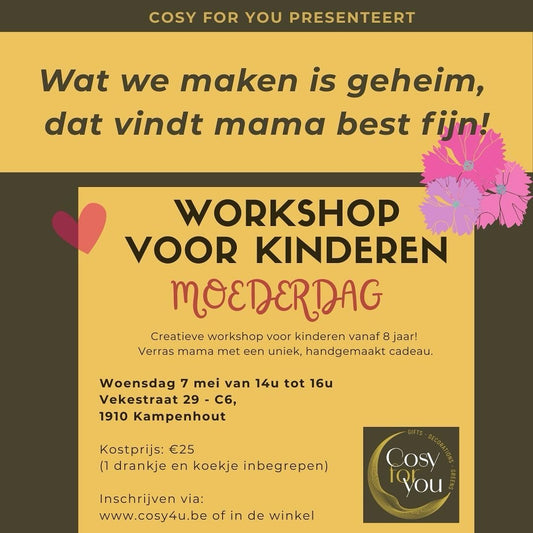Workshop voor kinderen: Moederdag op 07/05/2025